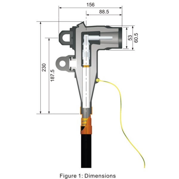 24KV 250A Loadbreak kulmaliitin